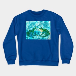 Frogs Face Off Crewneck Sweatshirt